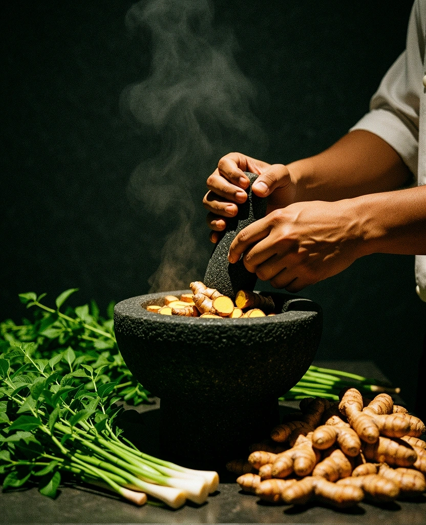 Teknik meracik bumbu tradisional